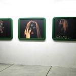 Alienation Self 1-66 digital photographs, wooden frames covered in velvet, 100cm x 80cm