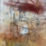 Jiná Duha / Another Rainbow Drawing – One, Two.. natural pigments, handmade paper, ink drawing přírodní pigmenty, ruční papír, kresba